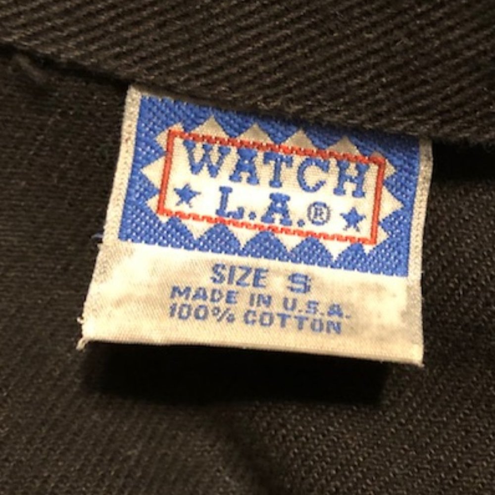 Sz S Watch LA Vintage 90’s Black Denim Vest - Picture 15 of 16